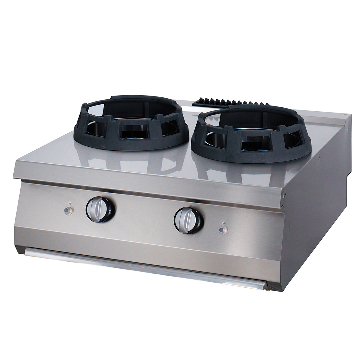 Premium cuiseur wok - 2 x 28,5 cm anneaux de cuisson - unité double - profondeur 90 cm - gaz Premium cuiseur wok - 2 x 28,5 cm anneaux de cuisson - unité double - profondeur 90 cm - gaz - Maxima – Image 1
