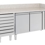 TABLE PRÉP POUR PIZZA 2 PORTES 7 TIROIRS - Combisteel