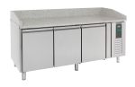TABLE PRÉP POUR PIZZA 3 PORTES - Combisteel