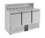 TABLE PRÉP POUR PIZZA 3 PORTES - Combisteel
