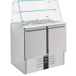 SALADETTE RÉFRIGÉRÉE AVEC VERRE 2 PORTES - Combisteel
