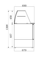 SALADETTE RÉFRIGÉRÉE AVEC VERRE 2 PORTES - Combisteel – Image 2