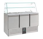 SALADETTE RÉFRIGÉREE AVEC VERRE 3 PORTES - Combisteel