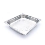 Récipient gastronorm - 2/3 GN - profondeur 6,5 cm - acier inoxydable - perforé - Maxima