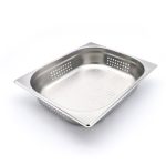Récipient gastronorm - 1/2 GN - profondeur 6,5 cm - acier inoxydable - perforé - Maxima