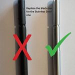 BARRE DE PRESSION EN INOX RELATIVE AUX VERROUILLAGE DES CHAMBRES FROIDES POSITIF / NEGATIF LORS DU MONTAGE, TIGE NOIR PLASTIQUE REMPLACANT POUR CELLE EN ACIER INOXYDABLE. - Combisteel