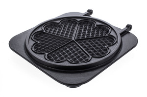 Lower baking plate, heart-shaped - Bartscher 3 Lower baking plate, heart-shaped Bartscher - référence 037016029
