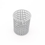 Panier à couverts pour lave-vaisselle - rond - ∅10 x H13 cm - Maxima