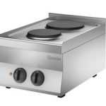 Plan de cuisson éle 650, B400, 2PL, TGOK Bartscher - référence 115006