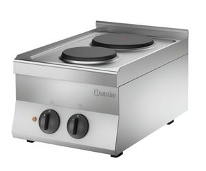 Plan de cuisson éle 650, B400, 2PL, TGOK Bartscher - référence 115006