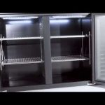 BAR RÉFRIGÉRÉE 2 PORTES EN VERRE NOIR - Combisteel