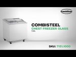 CONGÉLATEUR BAHUT COUVERCLE EN VERRE 198 L - Combisteel – Image 6