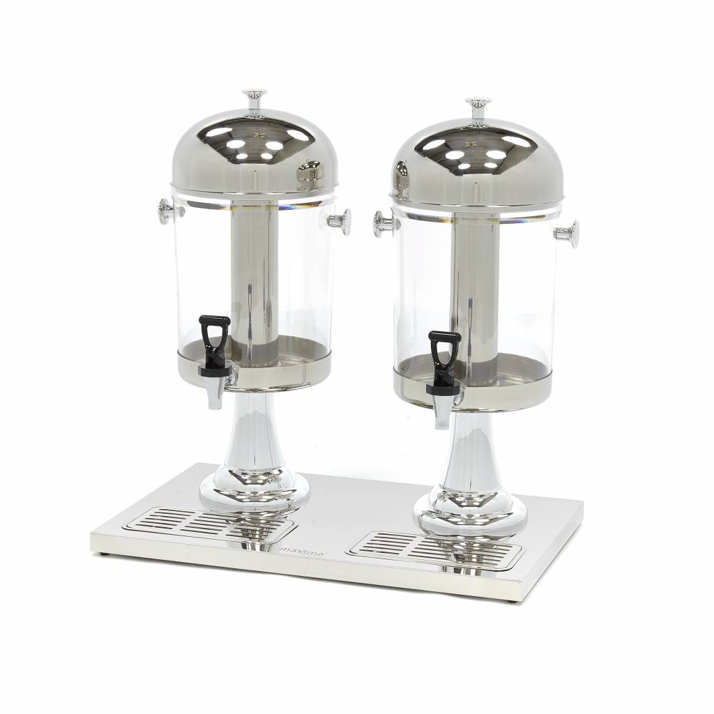 Dispensateur de boissons - 2 x 8 L - tube de refroidissement central - fonctionne sans électricité Dispensateur de boissons - 2 x 8 L - tube de refroidissement central - fonctionne sans électricité - Maxima – Image 1