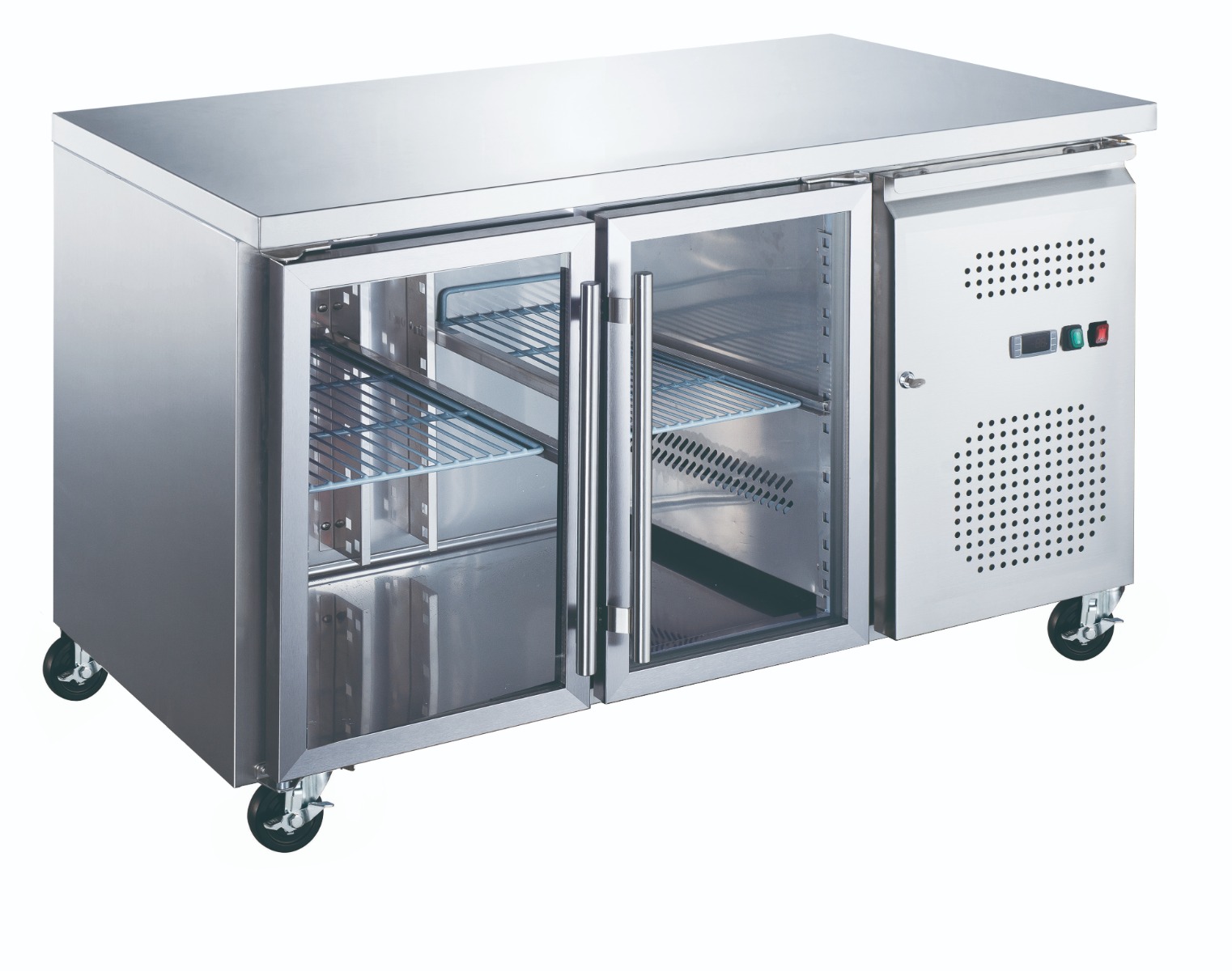 Réfrigérateur de comptoir - 136 cm - 2 portes vitrées Réfrigérateur de comptoir - 136 cm - 2 portes vitrées - Maxima – Image 1
