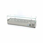 Réfrigérateur de préparation de comptoir - 140 cm - s'adapte à 6 x 1/3 GN - Maxima