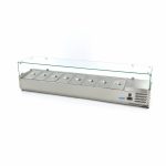 Réfrigérateur de préparation de comptoir - 180 cm - s'adapte à 8 x 1/3 GN - Maxima