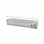 Réfrigérateur de préparation de comptoir - 150 cm - s'adapte à 6 x 1/3 GN - Maxima