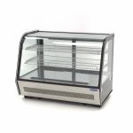 Vitrine à gâteaux - 160 L - 88 cm - portes coulissantes arrière - Maxima