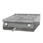 Heavy Duty bain marie - unité double - profondeur 70 cm - électrique - Maxima