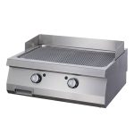 Heavy Duty plaque de gril - chrome rainuré - unité double - profondeur 70 cm - électrique - Maxima