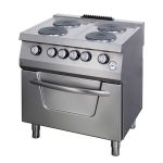 Heavy Duty cuisinière - 4 brûleurs - unité double - profondeur 70 cm - avec four - électrique - Maxima