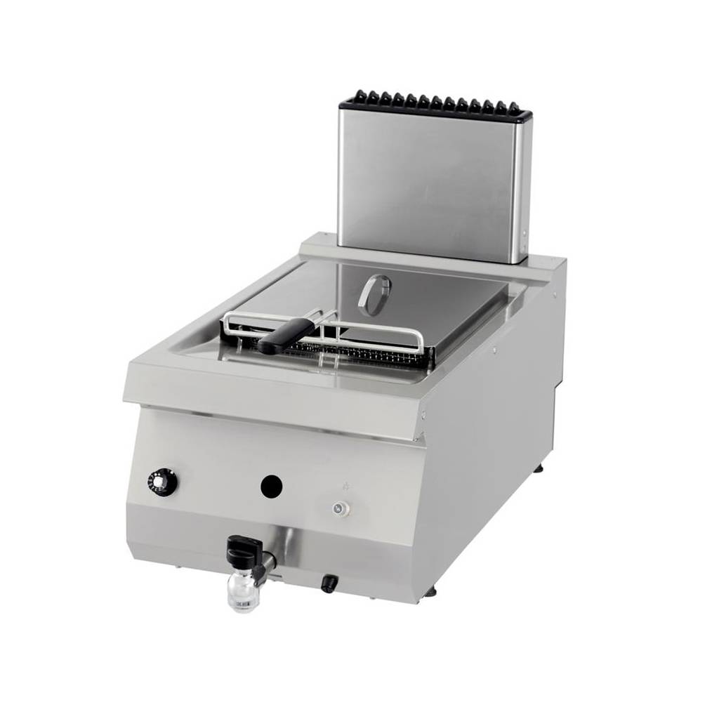 Heavy Duty friteuse - 1 x 12 L - unité simple - profondeur 70 cm - avec robinet de vidange - gaz Heavy Duty friteuse - 1 x 12 L - unité simple - profondeur 70 cm - avec robinet de vidange - gaz - Maxima – Image 1