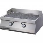 Heavy Duty plaque de gril - rainuré - unité double- profondeur 70 cm - gaz - Maxima
