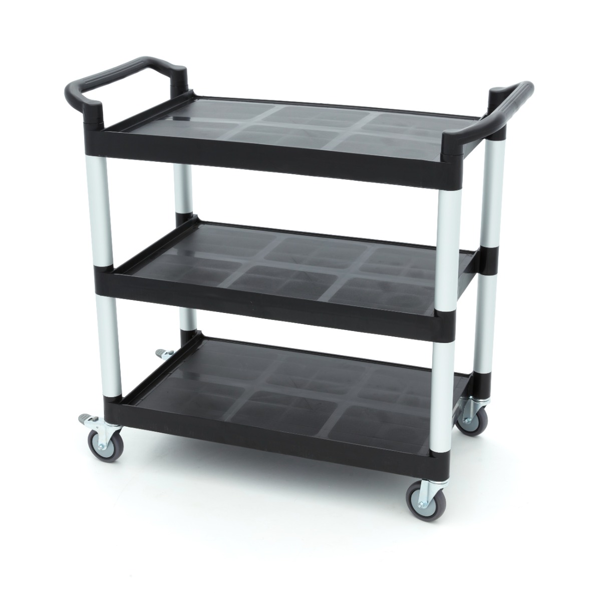 Chariot de service - 3 étagères en plastique - 103 x 50,5 cm Chariot de service - 3 étagères en plastique - 103 x 50,5 cm - Maxima – Image 1