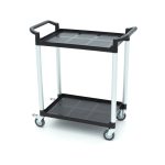 Chariot de service - 2 étagères en plastique - 86,5 x 42,5 cm - Maxima