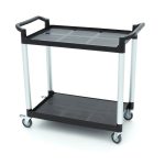 Chariot de service - 2 étagères en plastique - 103 x 50,5 cm - Maxima