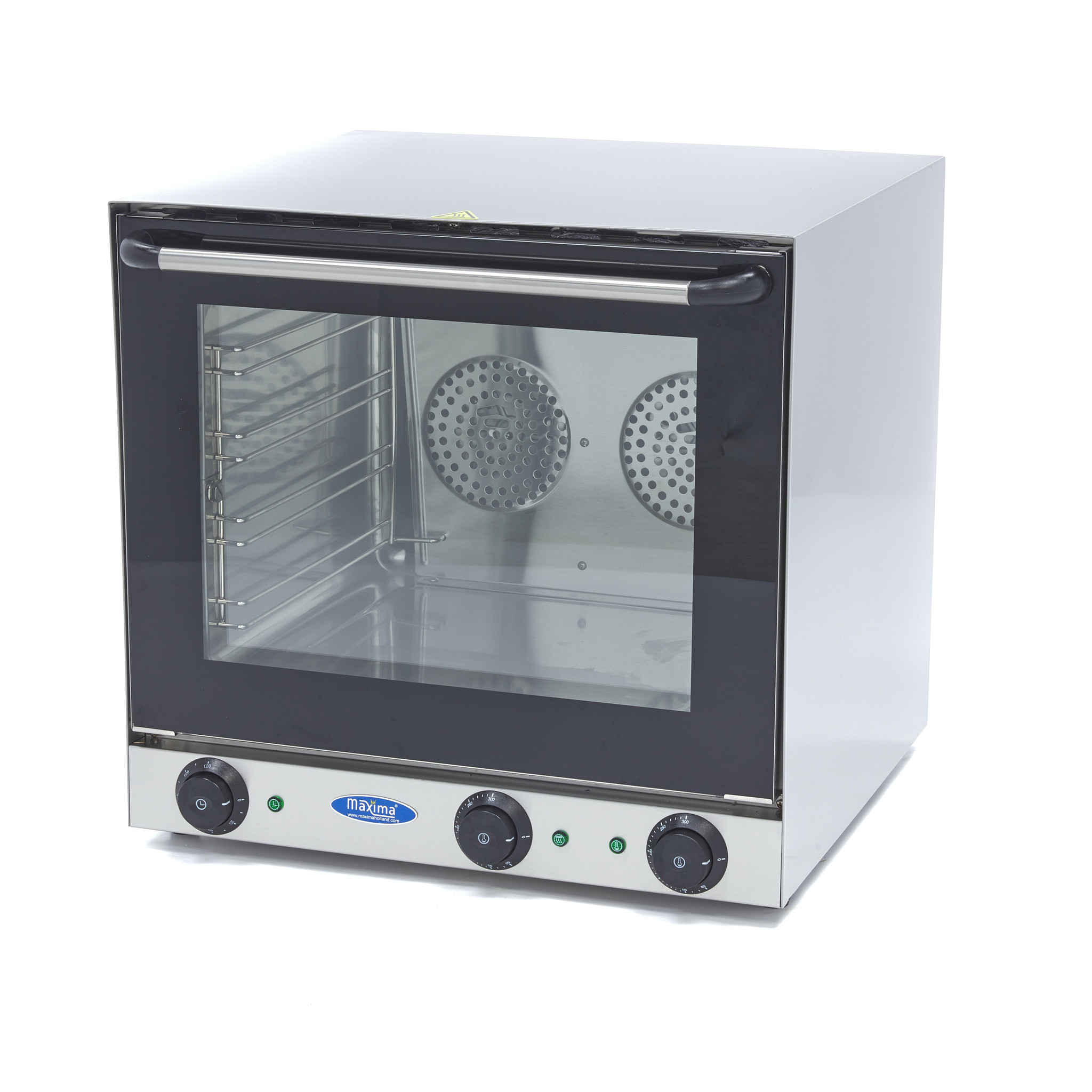 Four à convection - gril - 4 plateaux - minuterie intégrée - jusqu'à 300°C Four à convection - gril - 4 plateaux - minuterie intégrée - jusqu'à 300°C - Maxima – Image 1