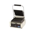 Grill contact - rainuré - plaque de gril simple - 22 cm - Maxima