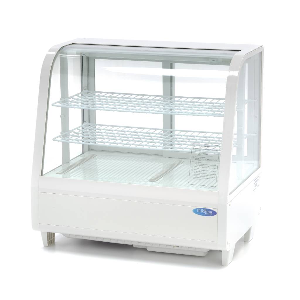 Vitrine à gâteaux - 100 L - 68 cm - blanc Vitrine à gâteaux - 100 L - 68 cm - blanc - Maxima – Image 1