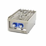 Cuiseur de qualité commerciale - 2 brûleurs - unité simple - profondeur 60 cm - gaz - Maxima
