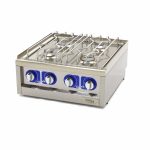 Cuiseur de qualité commerciale - 4 brûleurs - unité double - profondeur 60 cm - gaz - Maxima