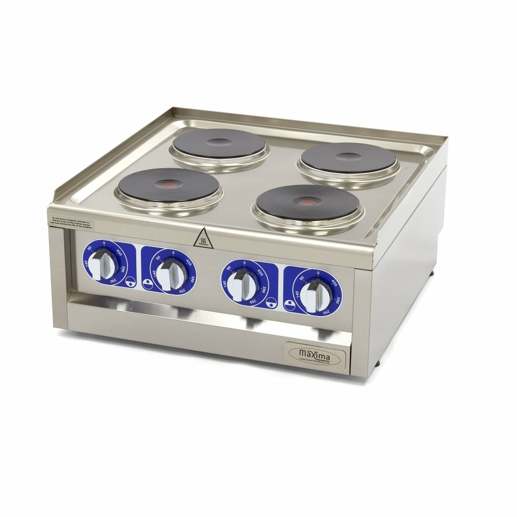 Cuiseur de qualité commerciale - 4 brûleurs - unité double - profondeur 60 cm - 400V Cuiseur de qualité commerciale - 4 brûleurs - unité double - profondeur 60 cm - 400V - Maxima – Image 1