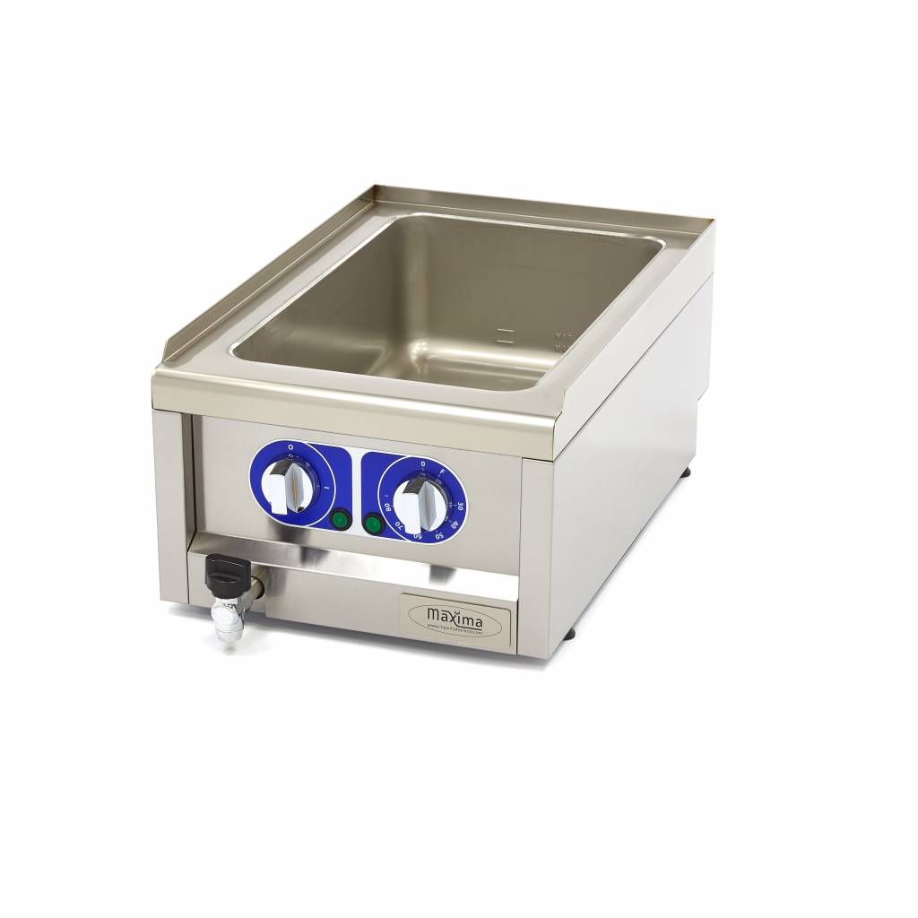 Bain Marie - unité simple - 60 cm - avec robinet de vidange - électrique Bain Marie - unité simple - 60 cm - avec robinet de vidange - électrique - Maxima – Image 1