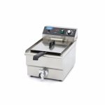 Friteuse - 16 L - 1 panier - avec robinet de vidange - Maxima