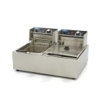 Friteuse - 2 x 6 L - 2 paniers - jusqu'à 2,4 kg de frites - Maxima