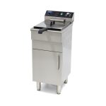 Friteuse - 16 L - 1 panier - avec robinet de vidange et support - 400V - Maxima