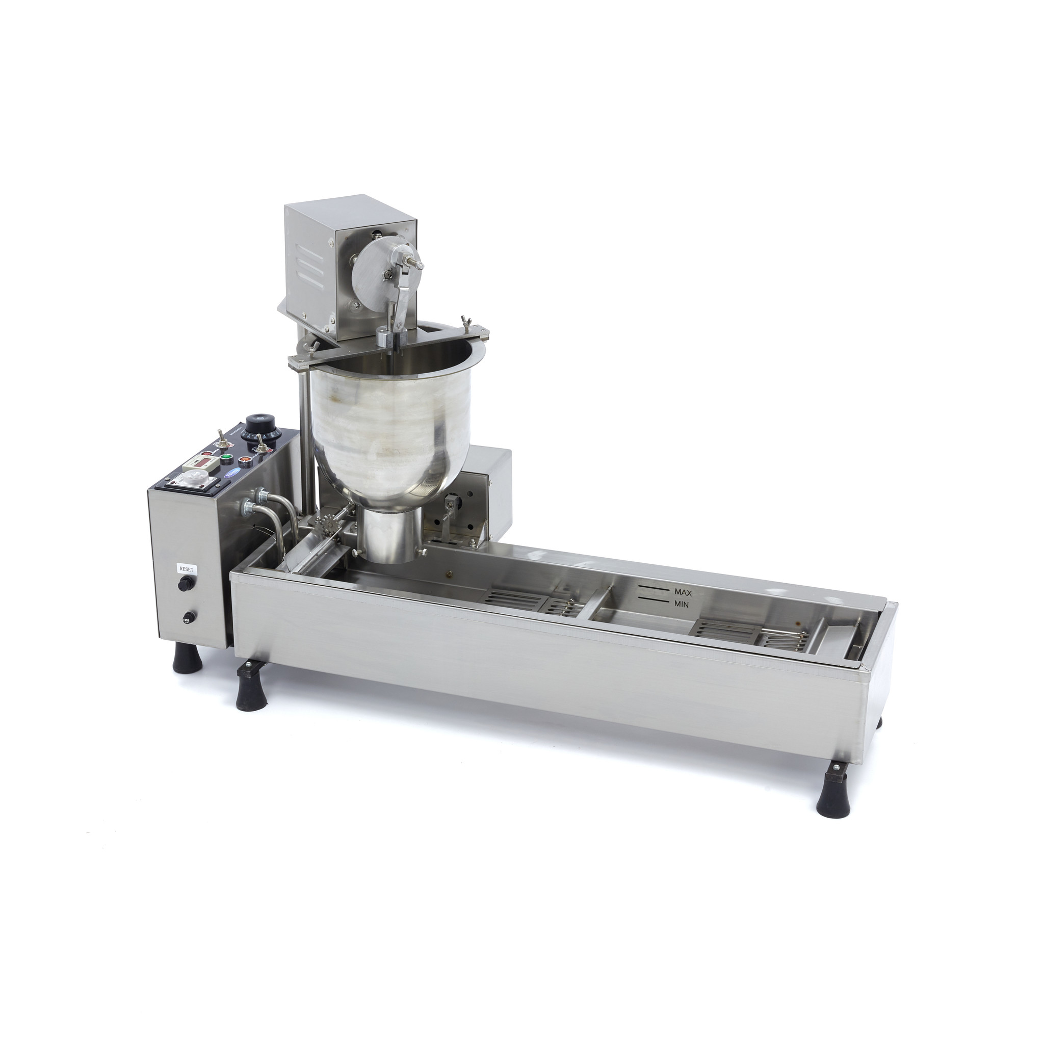 Machine à donuts - 450 donuts/h - automatique - friteuse avec système de retournement Machine à donuts - 450 donuts/h - automatique - friteuse avec système de retournement - Maxima – Image 1