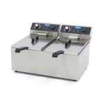 Friteuse - 2 x 11 L - 2 paniers - jusqu'à 2,8 kg de frites - Maxima