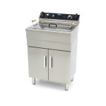 Friteuse - 30 L - 1 panier - avec robinet de vidange et support - Maxima
