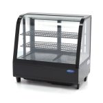 Vitrine à gâteaux - 100 L - 68 cm - porte coulissante arrière - Maxima