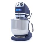 Mixer planétaire - 7 L - jusqu'à 2 kg de pâte - bleu acier mat - Maxima