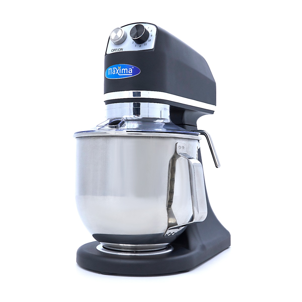 Mixer planétaire - 7 L - jusqu'à 2 kg de pâte - noir mat Mixer planétaire - 7 L - jusqu'à 2 kg de pâte - noir mat - Maxima – Image 1