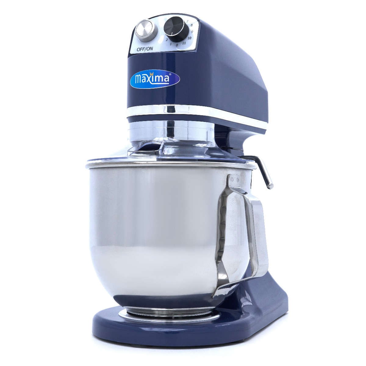 Mixer planétaire - 7 L - jusqu'à 2 kg de pâte - bleu acier Mixer planétaire - 7 L - jusqu'à 2 kg de pâte - bleu acier - Maxima – Image 1