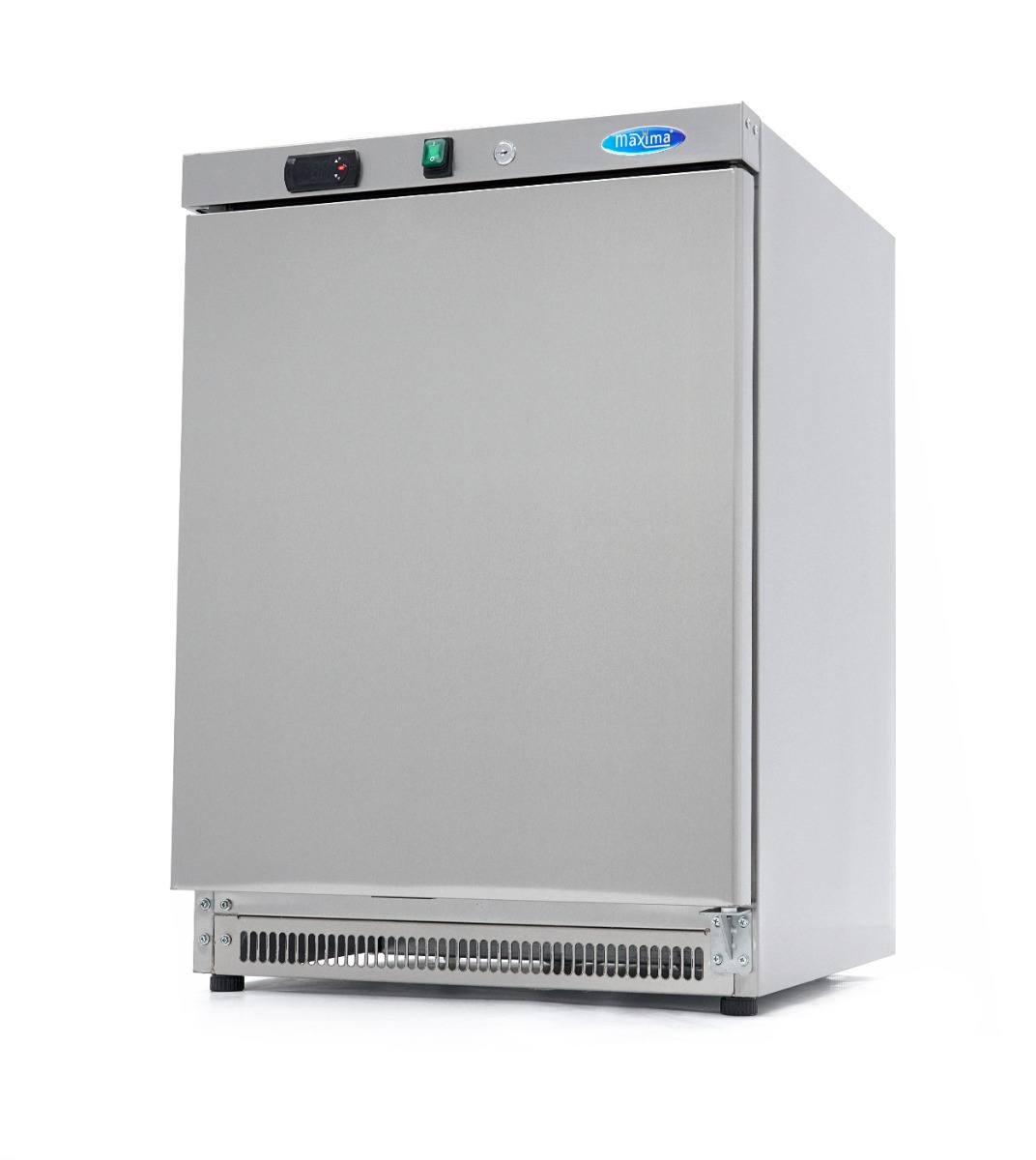 Réfrigérateur - 200 L - 3 étagères réglables - acier inoxydable Réfrigérateur - 200 L - 3 étagères réglables - acier inoxydable - Maxima – Image 1