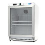 Réfrigérateur - 200 L - blanc - avec porte en verre - Maxima