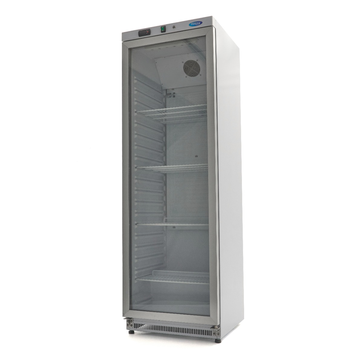 Réfrigérateur - 400 L - blanc - avec porte en verre Réfrigérateur - 400 L - blanc - avec porte en verre - Maxima – Image 1